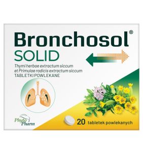 Bronchosol Solid, 75 mg+37,5 mg, tabl.powl., 20 szt