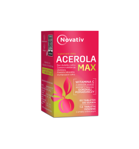 Novativ Acerola Max, tabletki do ssania, 60 sztuk