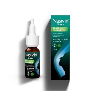 Nasivin Sinex Aloes i Eukaliptus,0,5mg/ml,aer.do nosa, 15 ml