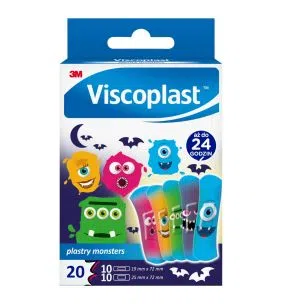 Viscoplast Monsters, plastry, 2 rozmiary, 20 szt.