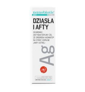 Nanobiotic Med Silver Żel ze srebrem axonnite dziąsła i afty, 15 ml