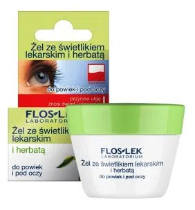 Flos-Lek Laboratorium Pielęgnacja Oczu, żel ze świetlikiem lekarskim i herbatą do powiek i pod oczy, 10 g