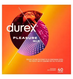 Durex Pleasure Mix (Pleasuremax+Intense), prezer, 40 szt