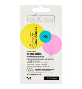 Bielenda Beauty Molecules, Molekularna maseczka niacynamidowa, 8 g
