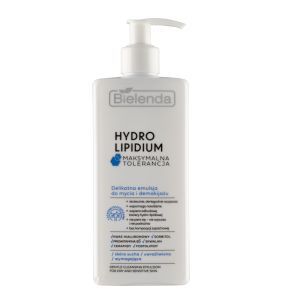 Bielenda Hydro Lipidium, Delikatna emulsja do mycia i demakijażu, 300 ml