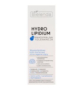 Bielenda Hydro Lipidium, Wysokolipidowy krem barierowy silnie regenerujący, 50 ml