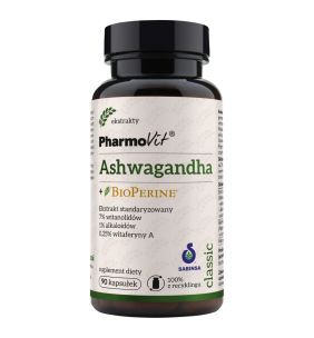 Pharmovit, Ashwagandha + BioPerine, kapsułki, 90 szt.