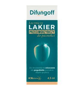 Difungoff, lakier, leczn.,przeciwgrzybiczy,do paznokci,4,5ml