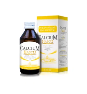Calcium Hasco, 115,6 mg/5ml, syrop o smaku bananowym, 150 ml