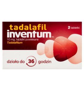 Tadalafil Inventum, 10 mg, tabl. powl., 2 szt