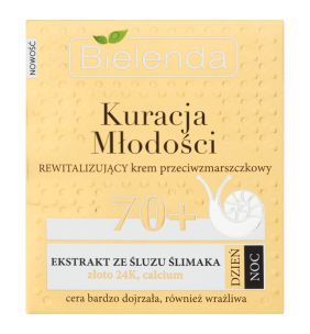 Bielenda Kuracja Młodości 70+, Rewitalizujący krem przeciwzmarszczkowy na dzień noc, 50 ml