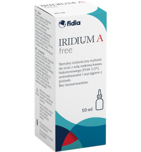 Iridium A Free, roztw.,izot.,sterylny, do oczu, 10 ml