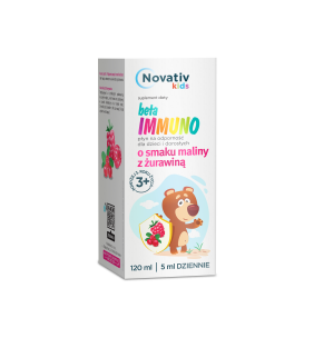 Novativ Kids Beta Immuno, płyn odporność, dla dzieci i dorosłych, 120ml