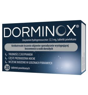 Dorminox, 12,5 mg, tabl.powl., 20 szt