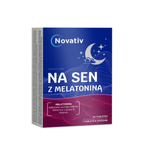 Novativ Na sen z melatonina, tabletki, 30 sztuk