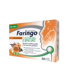 FaringoNatur smak pomaranczy, pastyl.do ssania, 24szt