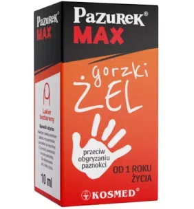 Pazurek Max, zel, gorzki, p/obgryzaniu paznokci, 10 ml