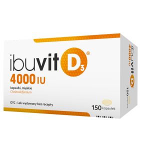 Ibuvit D3 4000 IU, 4000 IU, kaps.miekkie, 150 szt