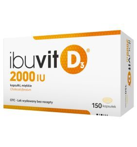 Ibuvit D3 2000 IU, 2000 IU, kaps.miekkie,150 szt
