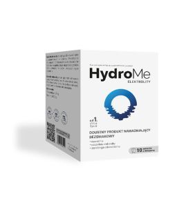 HydroMe Elektrolity doustny produkt nawadniający bezsmakowy, 10 saszetek   