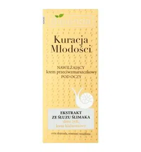 Bielenda Kuracja Młodości, Nawilżający krem przeciwzmarszczkowy pod oczy na dzień noc, 15 ml