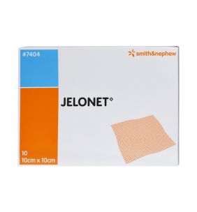 Jelonet, jałowy opatrunek parafinowy, 10 cm  x 10 cm, 10 szt.