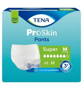 Tena Pants ProSkin Super, majtki, chłonne,M,12 szt,(793523)