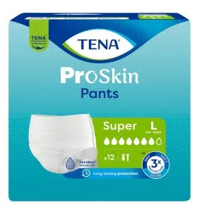 Tena Pants ProSkin Super, majtki, chłonne,L,12szt (793617)
