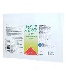 Bizmutu galusan zasadowy Hasco (Dermatol), proszek, 2 g
