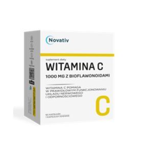 Novativ Witamina C 1000 mg z bioflawonoidami, kaps.,60 szt