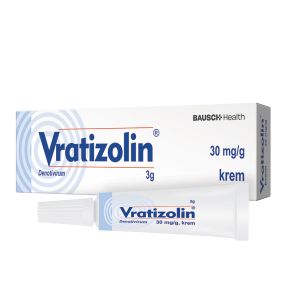 Vratizolin, 30 mg/g, krem, 3 g