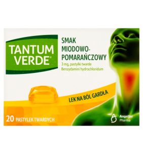 Tantum Verde sm.miod-pomar., 3 mg, pastyl.twarde, 20szt