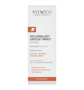 Sylveco, krem rozjaśniający do twarzy na noc, 50 ml