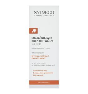 Sylveco, krem rozjaśniający do twarzy na noc, 50 ml