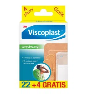 Viscoplast Zestaw Turystyczny, plastry, 26 szt. (22szt.+4szt.)