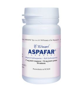 ASPARAGINIAN LEK, 17 mg + 54 mg, tabletki, 50 tabletek