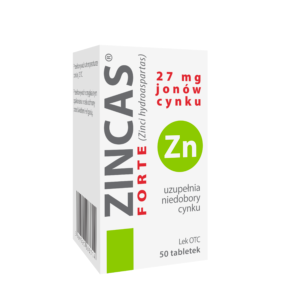 ZINCAS FORTE, 27 mg jonów cynku, tabletki, 50 sztuk