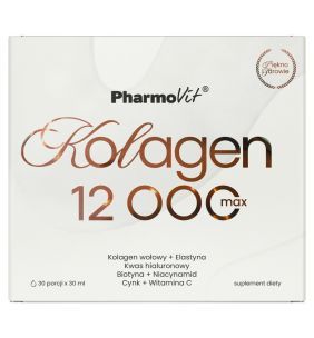 Pharmovit, Kolagen 12 000 Max, płyn, 30 ml, 30 szt.