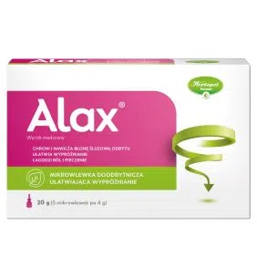 Alax, mikrowlewka doodbytn.,ułatw.wypróżn., 5 wlewek