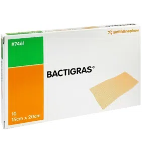 Bactigras, opatrunek parafinowy, jałowy, 15 cm x 20 cm, 10 szt.