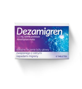 Dezamigren, 12,5 mg, tabletki powlekane, 6 szt.