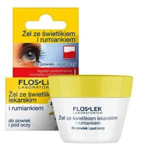 Flos-Lek Laboratorium Pielęgnacja Oczu, żel ze świetlikiem lekarskim i rumiankiem, 10 g