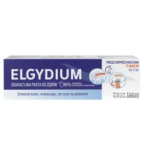 Elgydium Timer, pasta d/zęb.,edukacyjna,p/próchn.,50ml