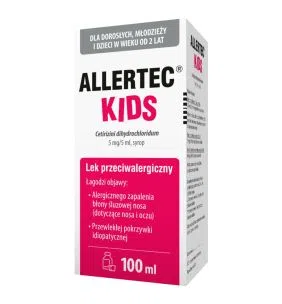 Allertec Kids,5 mg/5 ml, syrop, 100 ml
