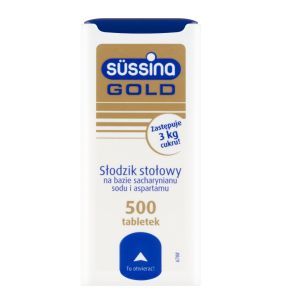 Sussina Gold, tabl.,slodzik, 500 szt