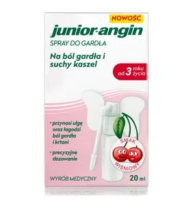 Junior angin, spray, do gardła, 20 ml