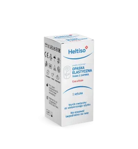 Heltiso, Opaska elastyczna tkana z zapinką 5m x 8cm