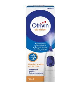 Otrivin dla dzieci,0,5mg/ml,aer.do nosa,10 ml, pompka z boku