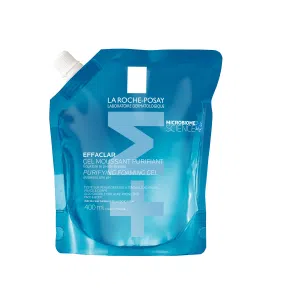 La Roche-P Effaclar Foaming Gel, żel oczyszczający dla skóry skłonnej do trądziku, refill, 400 ml