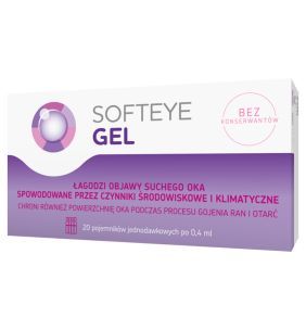 Softeye Gel, żel do oczu, 0,4 ml, 20pojemn.